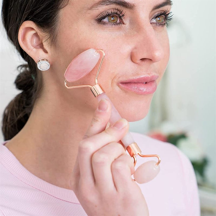 UNIQ Jade Roller Rose Quartz + Guasha Stone | for the face - | Fashiongirl