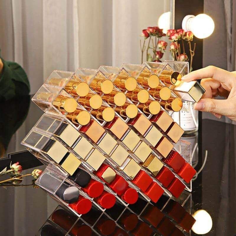UNIQ Lipstick Holder / Organiser with 16 compartments - | Fashiongirl