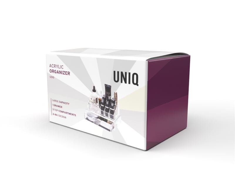 UNIQ Makeup Acrylic Organiser with 1 drawer + top, SF - 1061 - Organiser