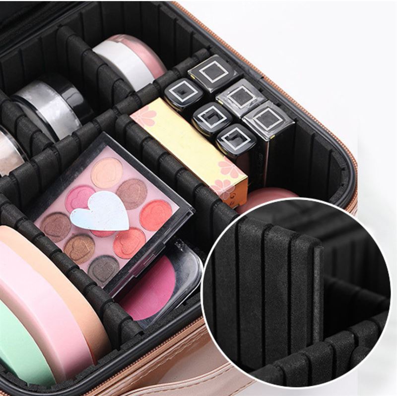 UNIQ makeup travel bag - Toiletry bag / Cosmetic bag for all your makeup - Rose - | Fashiongirl