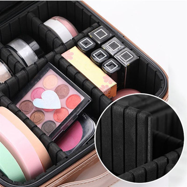 UNIQ makeup travel bag - Toiletry bag / Cosmetic bag for all your makeup - Rose - | Fashiongirl