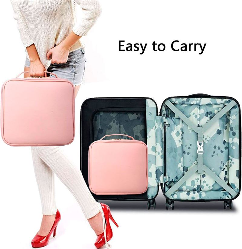 UNIQ makeup travel bag - Toiletry bag / Cosmetic bag for all your makeup - Rose - | Fashiongirl