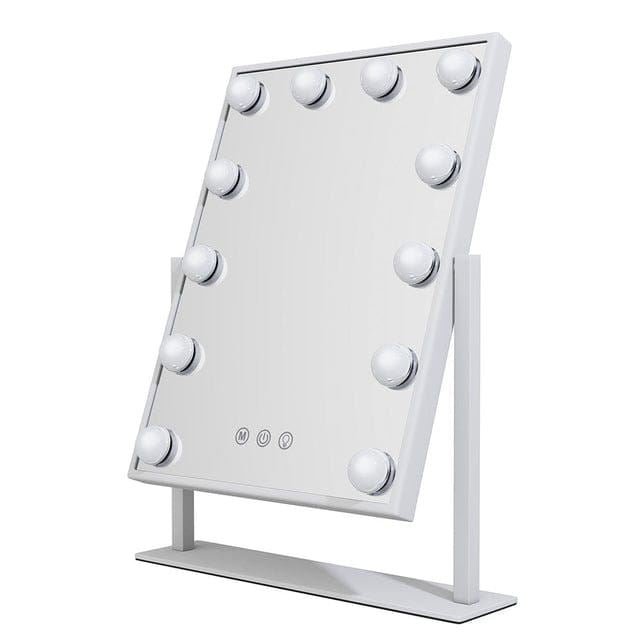 UNIQ New York Mega - Makeup mirror 12 bulbs - White - | Fashiongirl