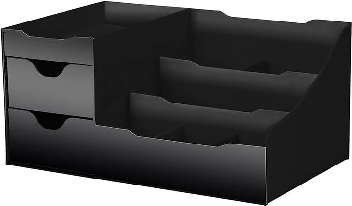 UNIQ Organiser for makeup &amp; skincare products - 9 compartments - Black - Organiser