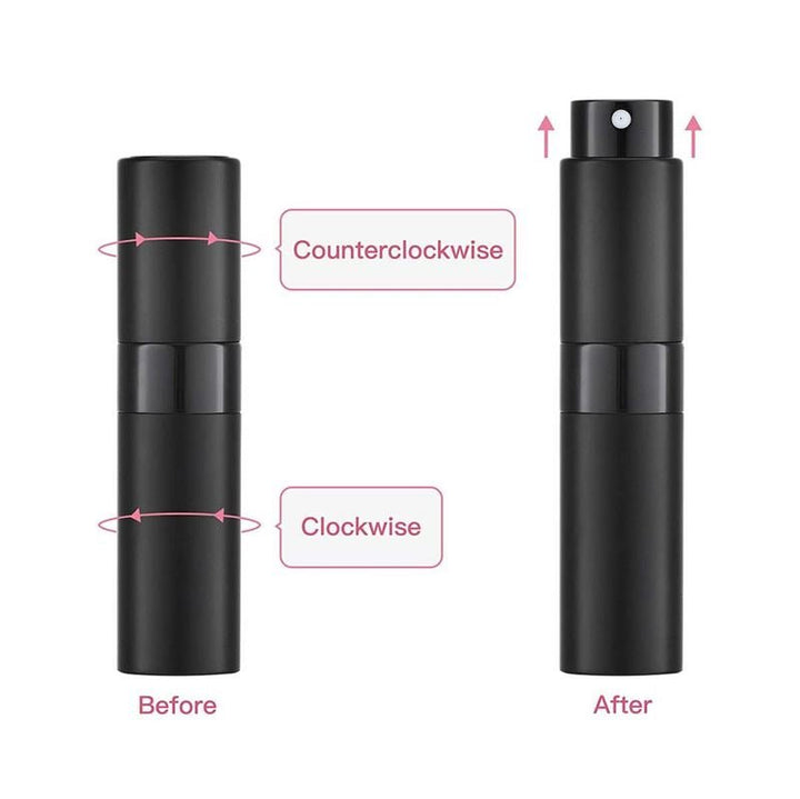 UNIQ Travel bottle for perfume refill with pump 8 ml - Pink - | Fashiongirl