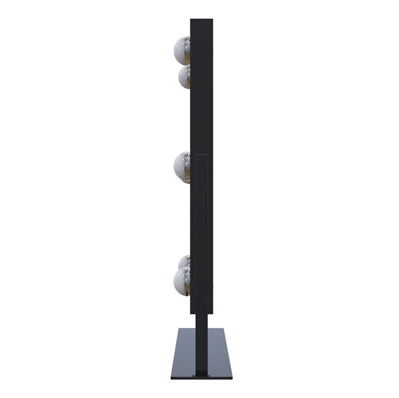 UNIQ XL Hollywood make - up mirror with 6 LED bulbs and touch function - Black - | Fashiongirl
