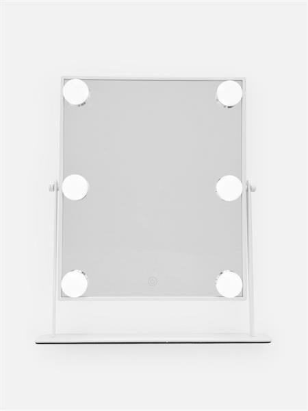 UNIQ XL Hollywood make - up mirror with 6 LED bulbs and touch function - White - | Fashiongirl
