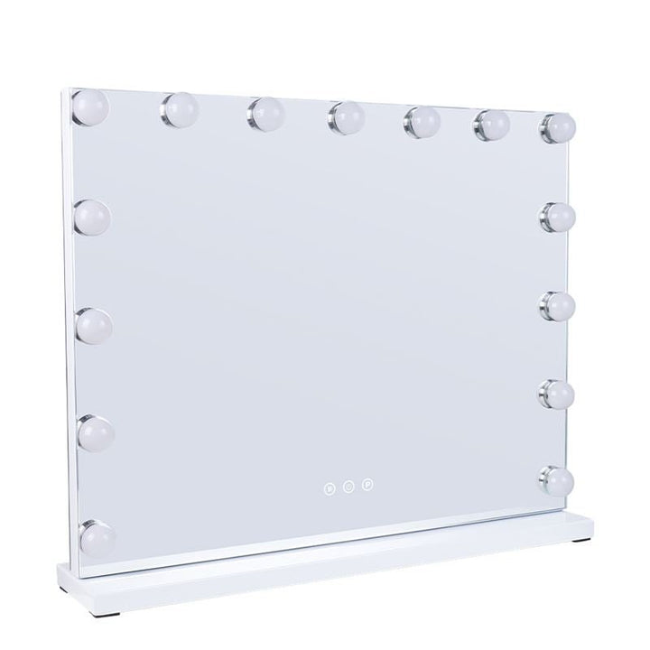 UNIQ XL Hollywood Vanity Mirror with 15 LED bulbs and touch function - White - Mirror