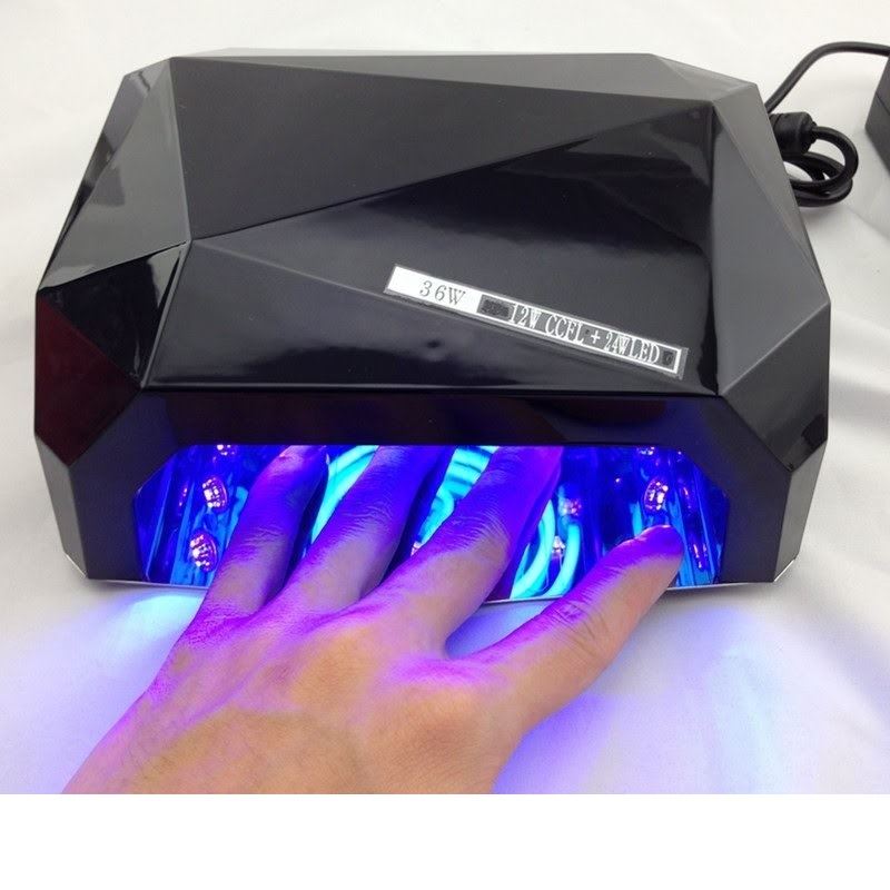 UV Lamp nail dryer with LED light, 36 watts, Black - | Fashiongirl
