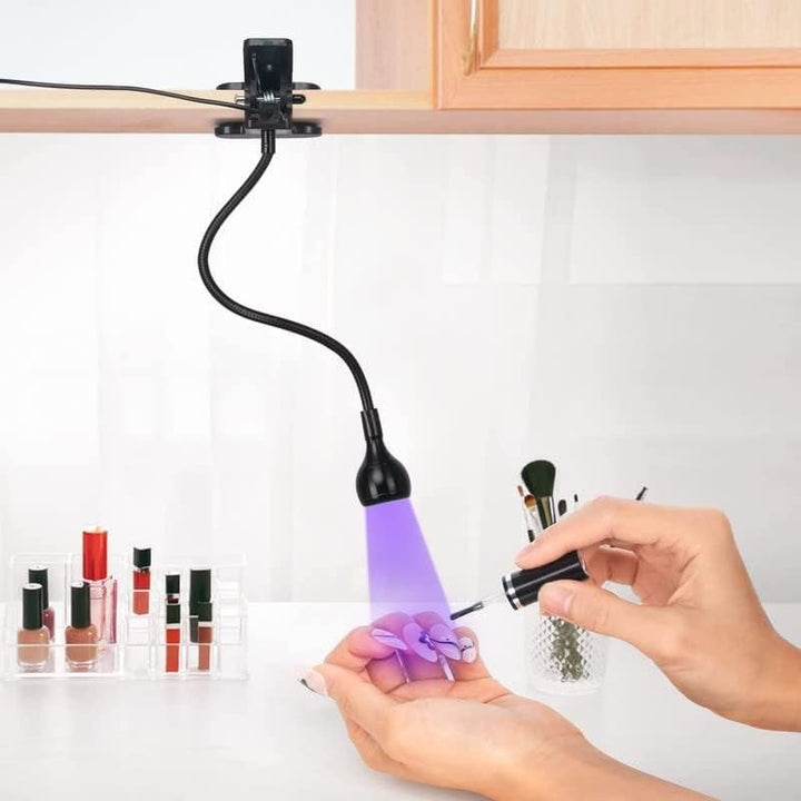UV LED Mini Nail Lamp - Compact and efficient for nails and gel polish (Black) - | Fashiongirl