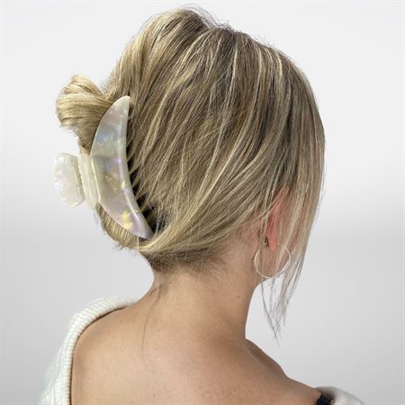 Chris Rubin Lydia Hair Claw - White Marble