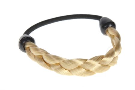 Hair Elastic with Braided Synthetic Hair in various colors