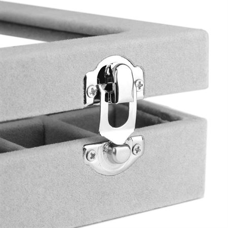 UNIQ Jewelry Box - Grey Velour 