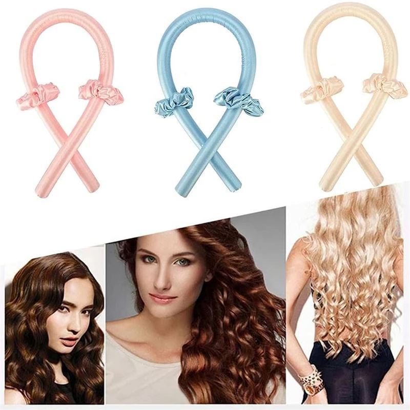 Heatless Hair Curlers - Get Beautiful Curls Without Heat - Blue