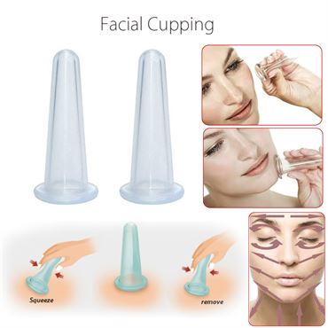 Uniq facial cupping suction cups for the face, 2 pcs