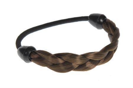 Hair Elastic with Braided Synthetic Hair in various colors