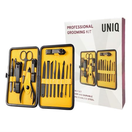 UNIQ Grooming set for nails, feet, face, eyebrows - 15 sets