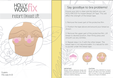 Breast Tape Hollywood Fix Instant Lift - 10 pcs
