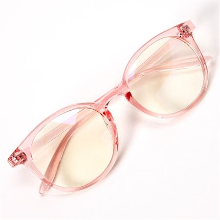 Blue Light Glasses - Round Frame Pink, Style 9