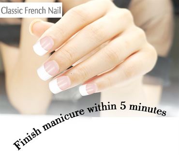 Click On / Press On Nails - Artificial French Nails