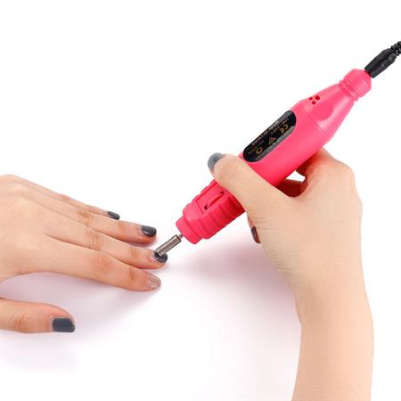 Electric Nail File 6-in-1 Manicure Set - Pink