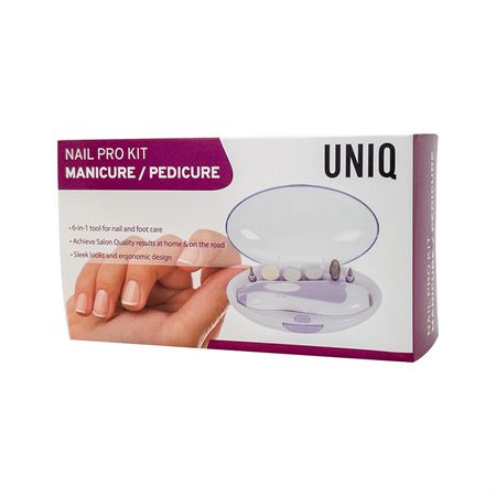 UNIQ Electric Nail File - Complete Manicure/Pedicure Set