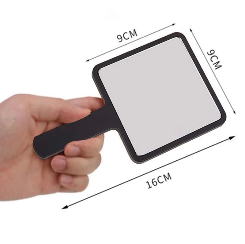 UNIQ Mini Handheld Mirror, Square - Black