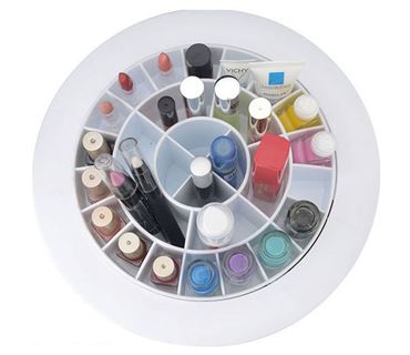 UNIQ XL 360º Rotating Makeup Organizer XL - White