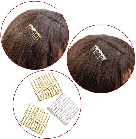  Metal Hair Comb 3.5 cm with 10 Teeth
