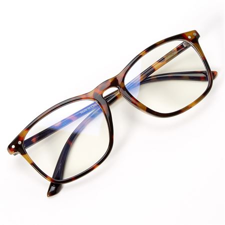 Blue Light Glasses - Tortoise Shell Brown, Style 2