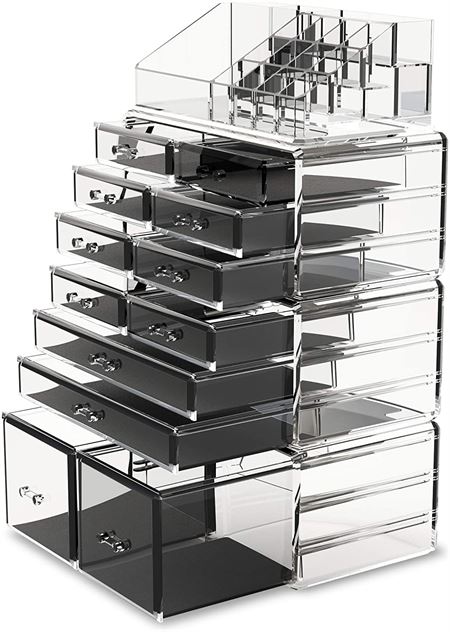 UNIQ XXL Organizer with 12 Drawers and 16 Compartments - Transparent
