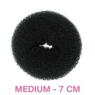 Hair Donut - Black - 7 cm