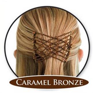 EZ Combs Elastic Hair Comb - Caramel Bronze