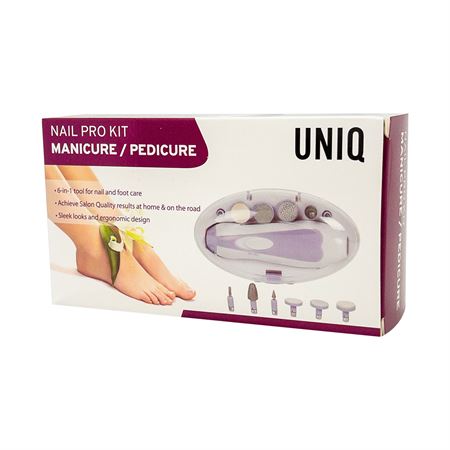 UNIQ Electric Nail File - Complete Manicure/Pedicure Set