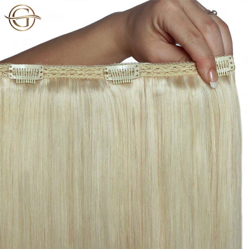 Clip On Hair Extensions #88 Blonde - 7 Set - 50 cm | Gold24